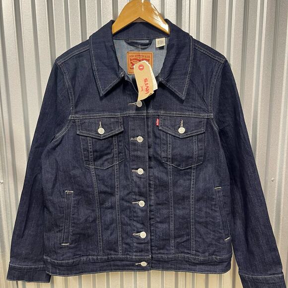 NWT Levis Dark Raw Blue Denim Type 3 Made in Sir Lanka SZ Womens 1X - Picture 1 of 4